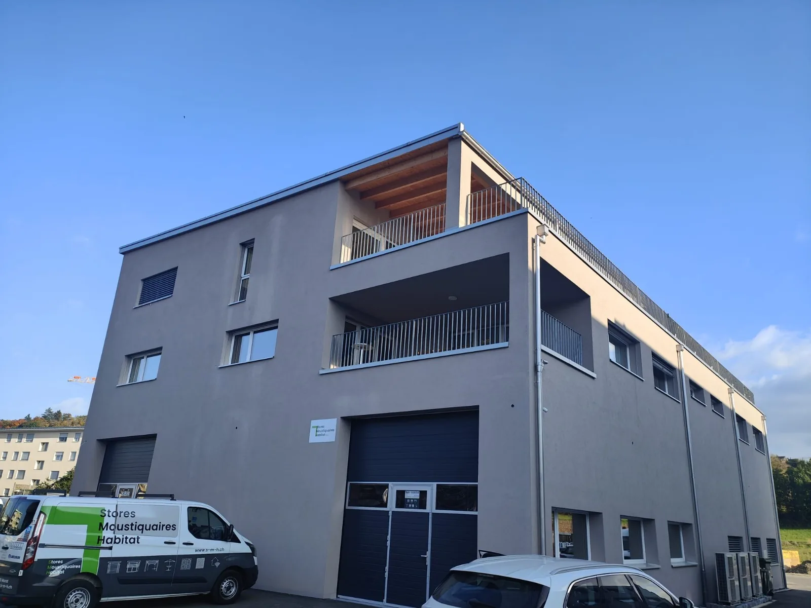 Space809 Gebäude in Murten, Aussenansicht